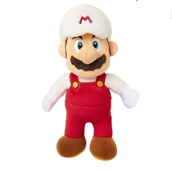 SUPER MARIO Plush Fire Mario Collectible Toy - Picture 1 of 5